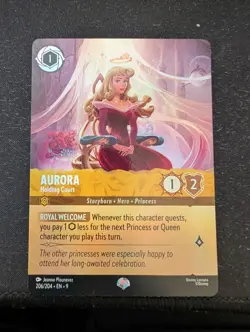 Lorcana Fabled Aurora - Holding Court (Epic) 206/204 Holo Card - Image 1