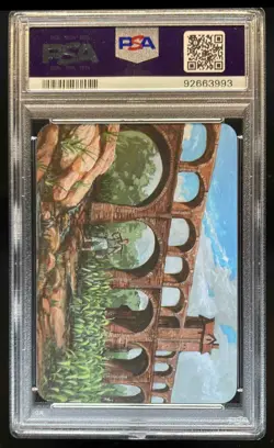 2023 Sorcery Contested Realm Beta Aqueduct Foil PSA 9 - Image 2