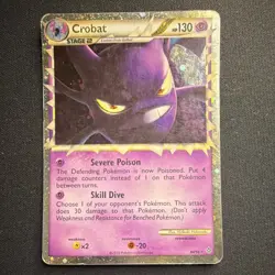 Pokemon Crobat Prime Unleashed Rare Holo Card 84/95 Poison Flying English 2010 - Image 3