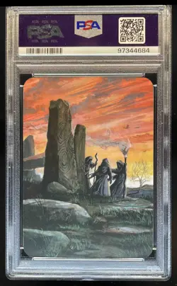2023 Sorcery Contested Realm Beta Mordric Druids Foil PSA 9 - Image 2