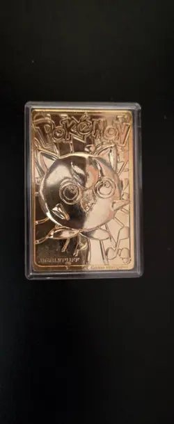 Jigglypuff Pokemon 23K Gold Plated Trading Card 1999 Burger King Limited Edition - Image 1