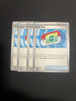 Pokemon TCG Poke Pad 198/217 Trainer Card Ascended Heroes Playset X4 - Image 1