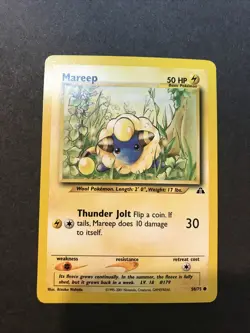 Mareep 58/75 Neo Discovery Basic Pokemon Card - Image 1