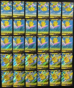 lot 30 All Pikachu V Flying Pikachu Surfing Pikachu Chinese Pokemon Cards NE40 - Image 1