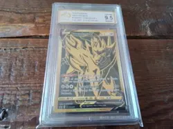 Pokemon Cards promo Holo swsh077 zamazenta v sr ex graded slab card gold art b39 - Image 2