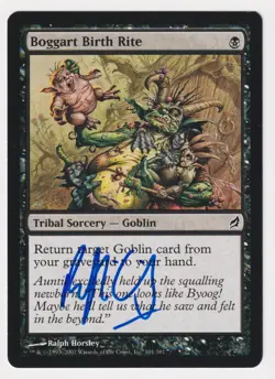 Blue Signed Boggart Birth Rite Proof NM Lorwyn Artist Ralph Horsley MTG Magic AP - Image 1