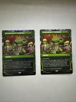 2x Michelangelo's Technique (Showcase Foil) Teenage Mutant Ninja Turtles TMT Mtg - Image 1