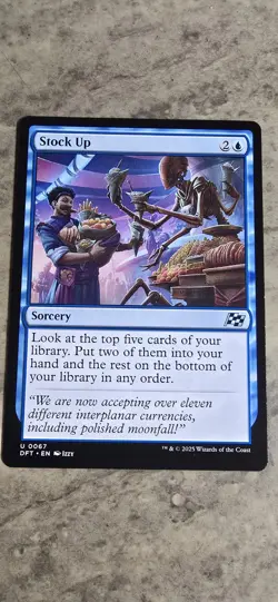 Stock Up Aetherdrift Regular Sorcery Uncommon MTG NM - Image 1