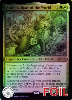 Arahbo, Roar of the World - Foil - Secret Lair OMG KITTIES! - 25 NM - Image 1