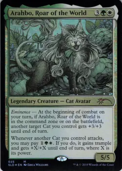 Arahbo, Roar of the World - Foil - Secret Lair OMG KITTIES! - 25 NM - Image 2