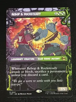 MTG Teenage Mutant Ninja Turtles Bebop & Rocksteady Showcase 0241 NM Rare - Image 1
