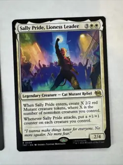 2x Sally Pride, Lioness Leader (Foil + Regular) Teenage Mutant Ninja Turtles TMT - Image 2