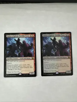 2x Tokka & Rahzar, Terrible Twos (Foil + Regular) Teenage Mutant Ninja Turtles - Image 1