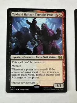 2x Tokka & Rahzar, Terrible Twos (Foil + Regular) Teenage Mutant Ninja Turtles - Image 3