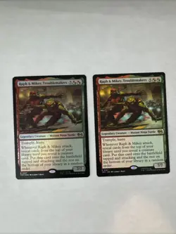 2x Raph & Mikey, Troublemakers (Foil + Regular) Teenage Mutant Ninja Turtles - Image 1
