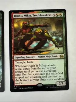 2x Raph & Mikey, Troublemakers (Foil + Regular) Teenage Mutant Ninja Turtles - Image 3