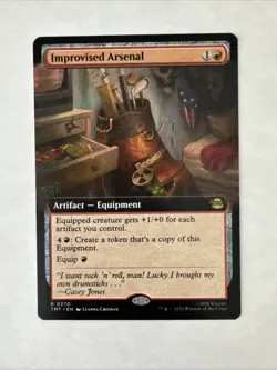 Improvised Arsenal (Extended Art) Teenage Mutant Ninja Turtles Regular TMNT Mtg - Image 1