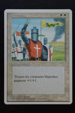 Magic The Gathering MTG CRUSADES FRENCH Fourth Edition LP Lightly Played - Image 1