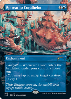 Retreat to Coralhelm (Secret Lair) FOIL Promo NM Enchantment Rare CARD ABUGames - Image 1