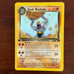 Dark Machoke 40/82 Uncommon Team Rocket Pokemon Card - Image 1