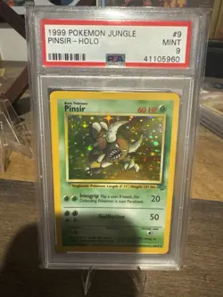 🪲😬1999 Pokemon Jungle Pinsir Holo #9 PSA 9 Mint WOTC Holo Unlimited 😬🪲 - Image 1