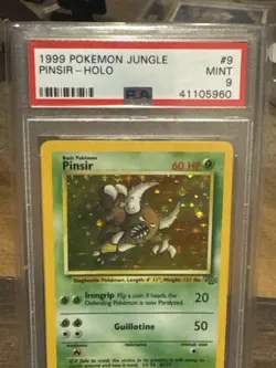 🪲😬1999 Pokemon Jungle Pinsir Holo #9 PSA 9 Mint WOTC Holo Unlimited 😬🪲 - Image 2