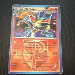 Pokemon Infernape 130 HP Stage 2 Plasma Storm 17/135 Team Plasma Holo Rare - Image 1