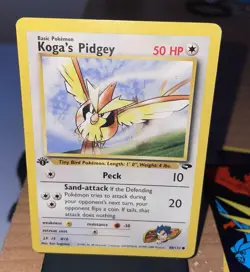 Koga’s Pidgey 80/132 1st Edition Unlimited Rare Gym Heroes Pokemon WOTC 1999 HP - Image 4