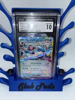 Pokemon TCG Terestal Festival (JP) Glaceon EX 041/187 RR / CGC 10 💧W/ Slab Pad - Image 2