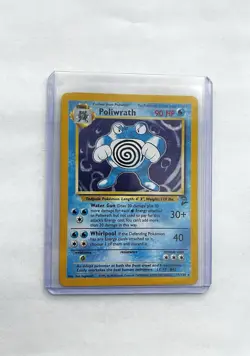 Pokemon Poliwrath Base Set Holo Rare Card 13/102 90 HP English Unlimited ✨ - Image 1