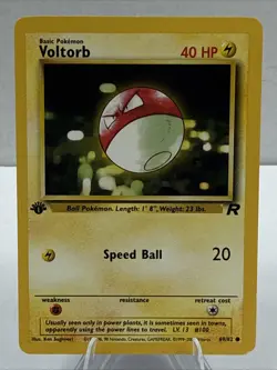 Voltorb Team Rocket Set 69/82 1st Edition Pokemon Card - Image 1
