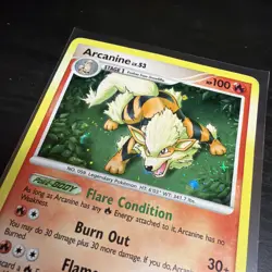 Pokemon TCG Rising Rivals ~ Arcanine lv. 53 Holo Rare 1/100 ~ NM - Image 2