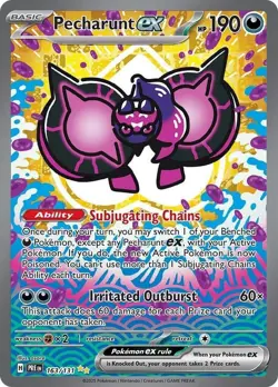 Pecharunt EX 163/131 SV Prismatic Evolutions Pokemon Fresh Pre-Pack - Image 1