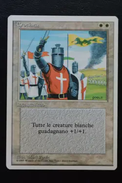Magic The Gathering MTG CRUSADES ITALIAN Foreign White Bordered MP Played - Image 1