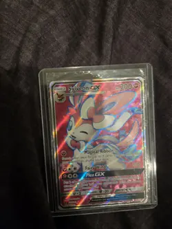Pokemon Sylveon GX Full Art Holo Card 140/145 Sm-Guardians Rising Sun Moon - Image 2