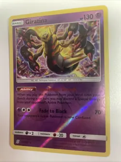 Pokemon Sun & Moon Unified Minds Rare Reverse Holo Giratina 86/236 LP Free Ship - Image 1