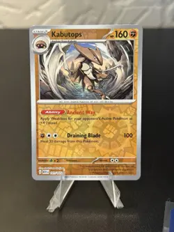 Pokemon Kabutops Rare Reverse Holo MEW 141/165 NM - Image 1