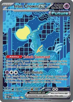 Pokemon SV Prismatic Evolutions Iron Crown EX Pre-Evolution #158/131 - Image 1