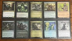 MTG Lathril Blade Of The Elves Custom Commander Deck ELF TRIBAL Sleeved With Box - Image 2