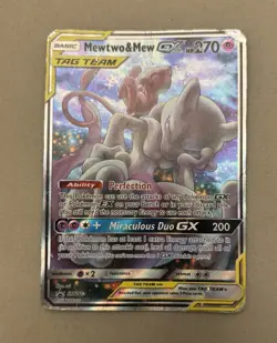 Pokemon Mewtwo & Mew GX Tag Team Holo SM191 Pokemon TCG English - Image 3