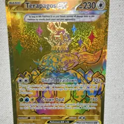 Pokemon Terapagos EX 180/131 Sv: Prismatic Evolutions Hyper Rare Holo Full Art - Image 4