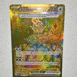 Pokemon Terapagos EX 180/131 Sv: Prismatic Evolutions Hyper Rare Holo Full Art - Image 5