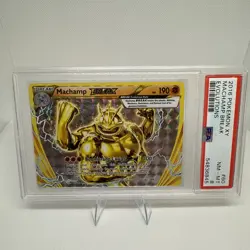 2016 Pokemon XY Evolutions Machamp BREAK #60 PSA 8 NM-MT Holo Rare - Image 1