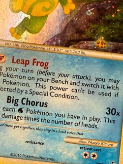 Pokemon TCG Politoed 7/95 Cosmos Holo Unleashed SWIRL Holo Bleed Error DMG - Image 5