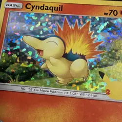 Pokemon TCG Cyndaquil 10/25 NON HOLO McDonald's 2021 Promo 25th Anniversary NM - Image 2