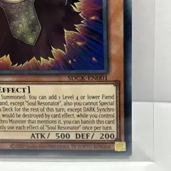 2020 Yu-Gi-Oh! 1st Edition- Soul Resonator Ultra Rare SDCK-EN001 NM - Image 5