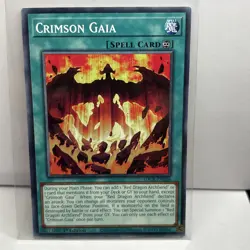 Yu-Gi-Oh! TCG 1st Edition Crimson Gaia SDCK-EN026 Spell Card NM - Image 1