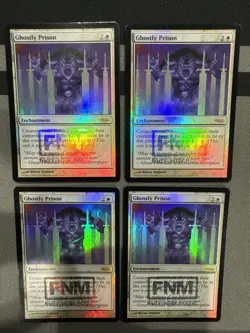 Ghostly Prison X4 FNM Promo Foil Set Dci Played - Image 1