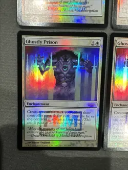 Ghostly Prison X4 FNM Promo Foil Set Dci Played - Image 3