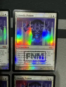 Ghostly Prison X4 FNM Promo Foil Set Dci Played - Image 5